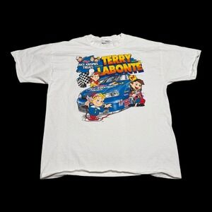 Vintage 1999 Terry Labonte Rice Krispies Kelogg's Double‎ Sided Shirt  Men's L
